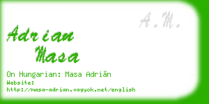adrian masa business card